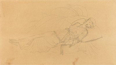 Spící kráska od after Sir Edward Coley Burne Jones
