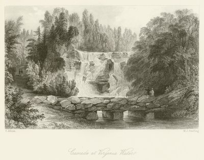 Kaskáda u Virginia Water od after Thomas Allom