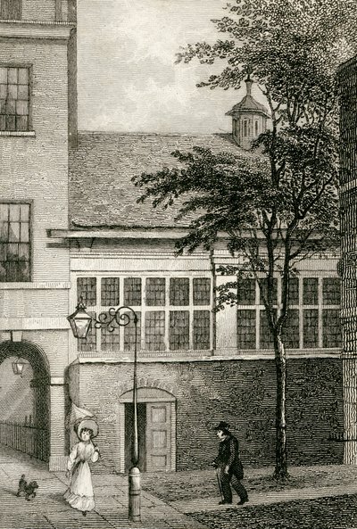 Barnards Inn Hall, 1830 od Thomas Hosmer after Shepherd