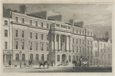 Furnivals Inn Holborn, 1825 od Thomas Hosmer after Shepherd