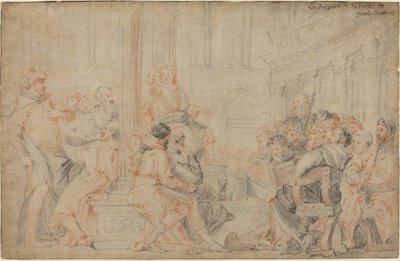 Kristus mezi lékaři od after Veronese