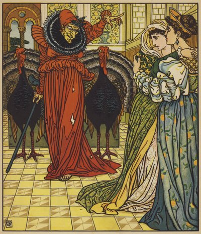 Vzhled víly pouště od after Walter Crane
