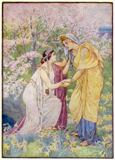 Demeter se radovala, protože její dcera byla po jejím boku od after Walter Crane