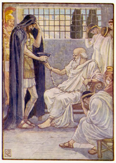 Vypil obsah, jako by to byl točený víno od after Walter Crane