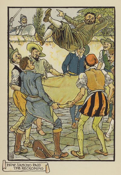 Jak Sancho zaplatil Zúčtování od after Walter Crane