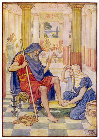Ano, vpravdě, ty jsi Odysseus od after Walter Crane