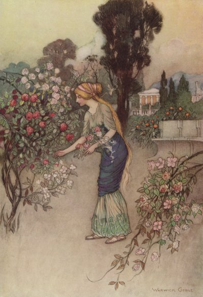 Geoffrey Chaucer, Příběh rytířů od after Warwick Goble
