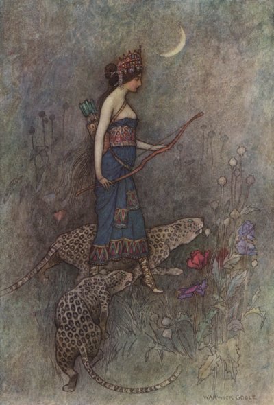 Geoffrey Chaucer, Mnichův příběh od after Warwick Goble