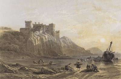 Hrad Culzean (chromolitho) od after William Leighton Leitch
