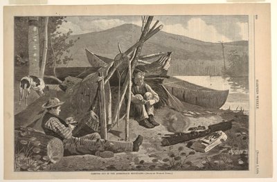 Kempování v horách Adirondack od Winslow Homer