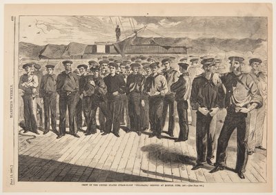 Posádka americké parní šalupy „Colorado“, odesláno v Bostonu, červen 1861, z Harper