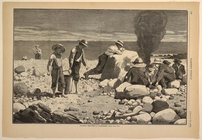 Náčrtky na mořské straně – škeble od Winslow Homer