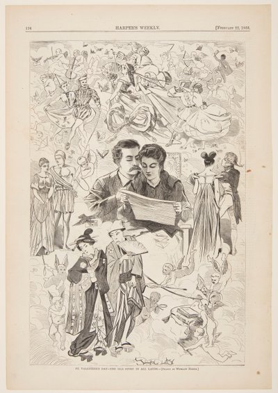 Sv. Valentýn – Starý příběh ve všech zemích od Winslow Homer