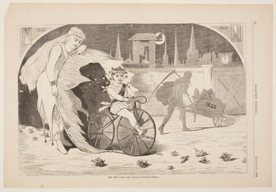 Nový rok - 1869 od Winslow Homer