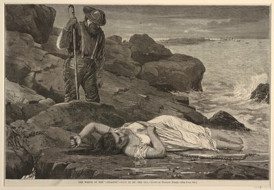 Vrak „Atlantiku“ – Svržen mořem od Winslow Homer