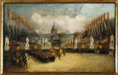 Francouzsky: Příjezd Napoleonova popela na Invalidovnu, 15. prosince 1840. od anonymous 
