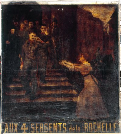Francouzsky: Aux quatre sergents de La Rochelle (II). Znak hostinského. 3, boulevard Beaumarchais, 11. obvod, Paříž od anonymous 