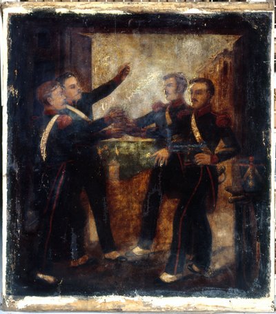 Francouzsky: Aux quatre sergents de La Rochelle. Znak hostinského. 3, boulevard Beaumarchais, 4. obvod, Paříž od anonymous 
