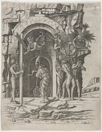 Sestup do Limba od attributed to Andrea Mantegna