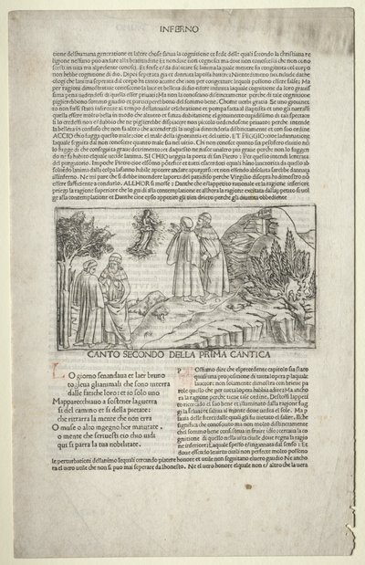 Dante a Virgil s vizí Beatrice od attributed to Baccio Baldini (Italian, c. 1436 1487)