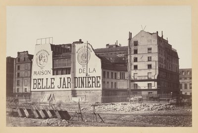 La Belle Jardinière: obchod na rue de la Cité během jeho demolice, Paříž od attributed to Charles Marville