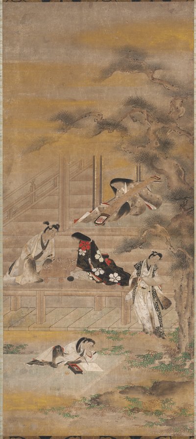 Čtyři radosti od attributed to Iwasa Matabei