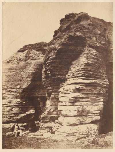 Skály v Livermead poblíž Torquay (Anglie) od attributed to John Dillwyn Llewelyn