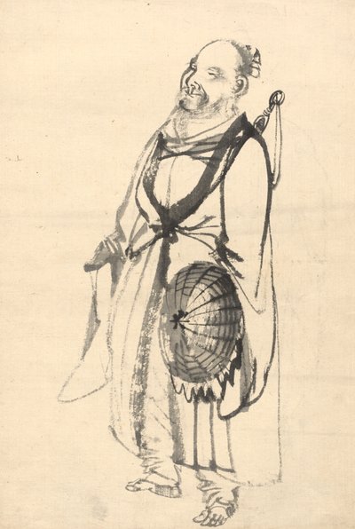 Bludný poustevník od attributed to Kono Bairei