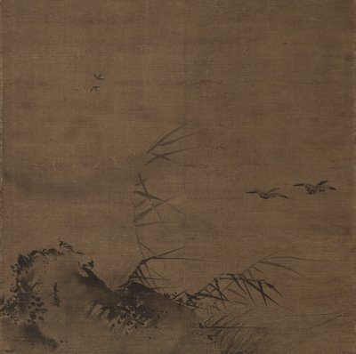 Vodní ptactvo a rákosí od attributed to Liang Kai