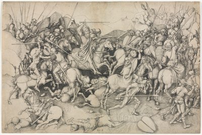 Bitva svatého Jakuba Většího u Clavija od attributed to Martin Schongauer