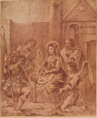 Klanění pastýřů od attributed to Sur Das Gujarati