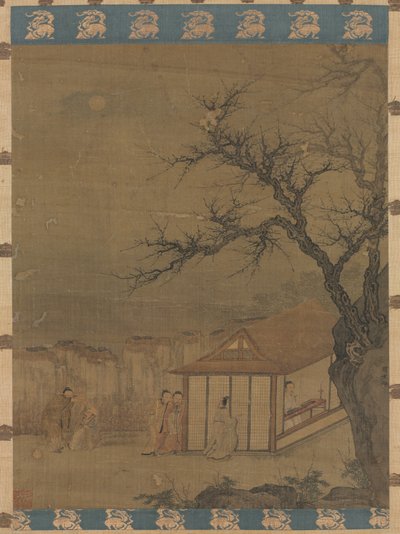 Poslech Qin od attributed to Tang Yin