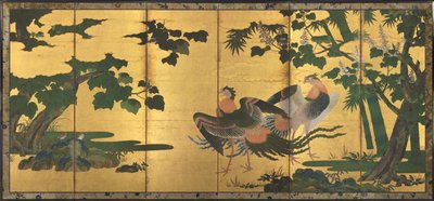 Phoenixes a Paulownia od attributed to Tosa Mitsuyoshi