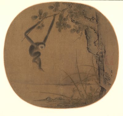 Houpající se Gibbon od attributed to Xia Gui