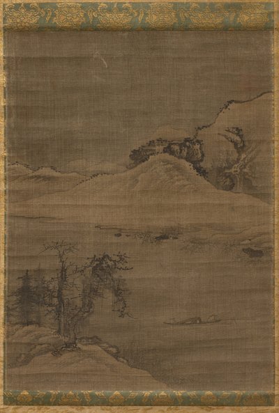 Krajina s rybáři od attributed to Yi Bul hae