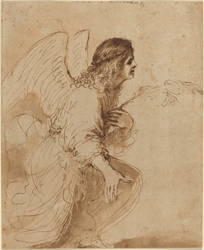 Anděl zvěstování od called Guercino Giovanni Francesco Barbieri
