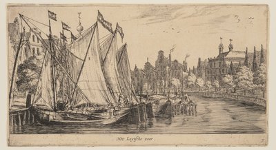 Odbočka Leytsche z Pohledů na Amsterdam od called Zeeman Reinier Nooms
