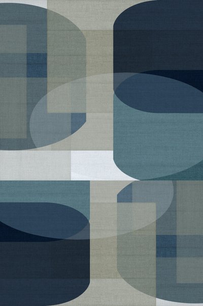 Abstraktní modré geometrické vzory od cartissi