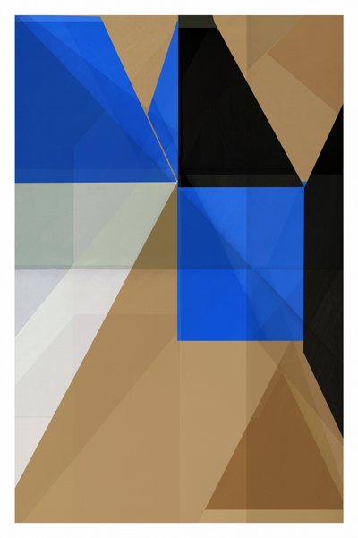 Čistá abstraktní modrá geometrie od cartissi