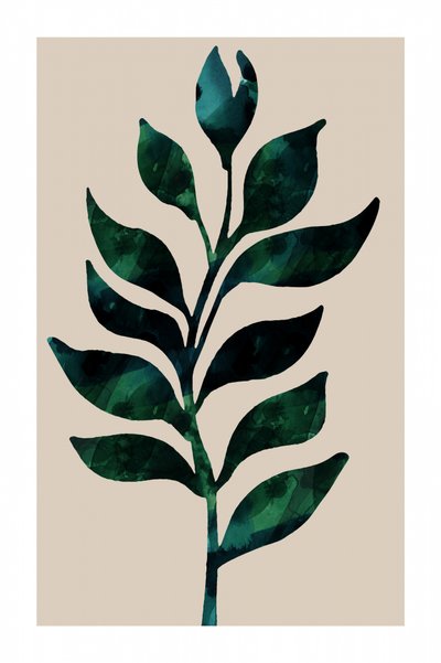 Zelená botanická stonka od cartissi