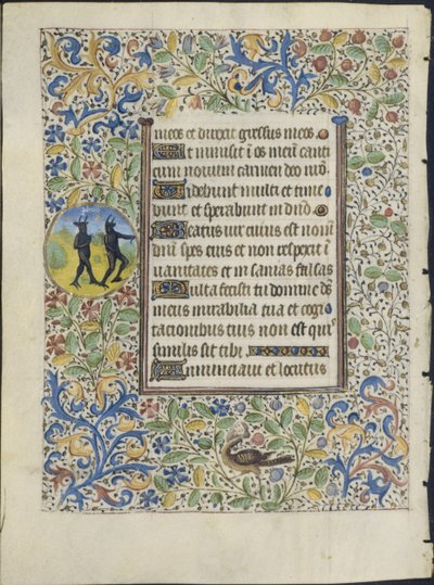 List z knihy hodin: Dva ďáblové (verze) od circle of Coëtivy Master