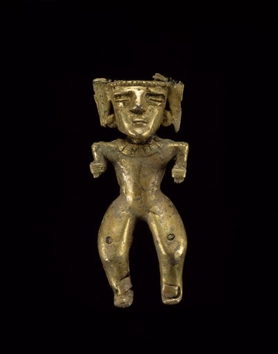 Stálá postava, 200-1600 AD (zlato) od civilization Quimbaya