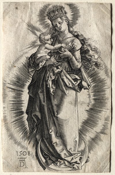 Panna s hvězdnou korunou od copy after Albrecht Dürer