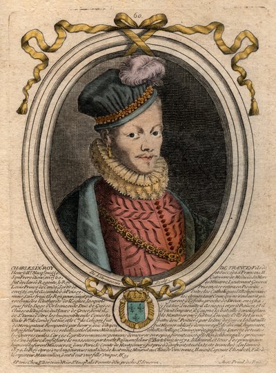 Portrét krále Ludvíka XII. (1462-1515) - Portrét francouzského krále Ludvíka XII. (1462-1515), francouzského krále - rytina z 