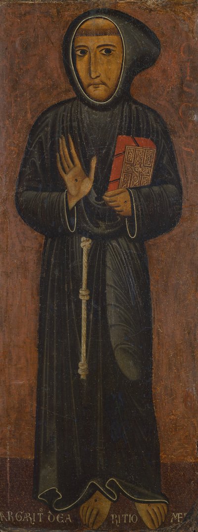 Reprezentace svatého Františka z Assisi (malba na dřevě) od di Magnano da Arezzo Margaritone