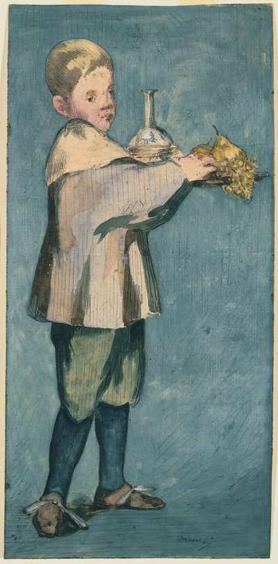 Chlapec s tácem od Édouard Manet
