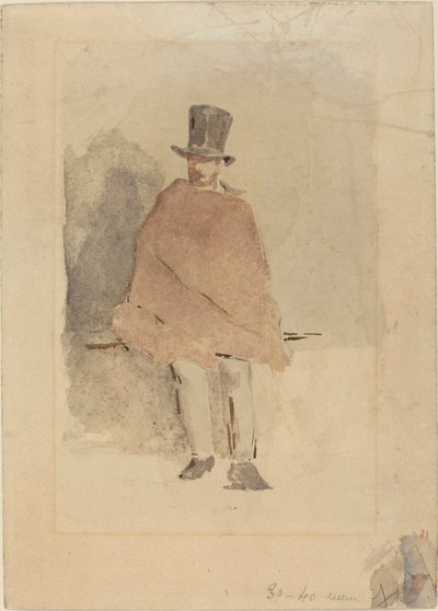 Muž v vysokém klobouku od Édouard Manet