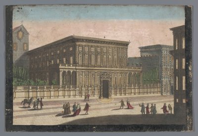 Nachází se na Palazzo Doria-Tursi te Genua Pohled na Palazzo del Duca d
