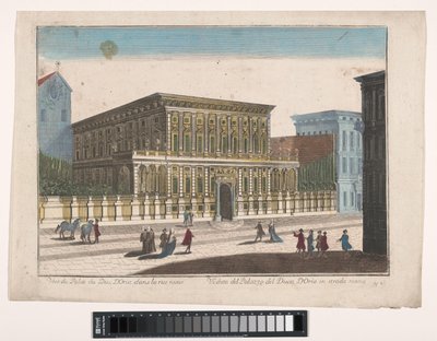 Nachází se na Palazzo Doria-Tursi te Genua Pohled na Palazzo del Duca d