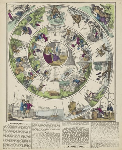 Robinson-Spiel / Jeu de Robinson / Giuoco al Robinson / Robinson-spel (název na objektu) od firma Joseph Scholz